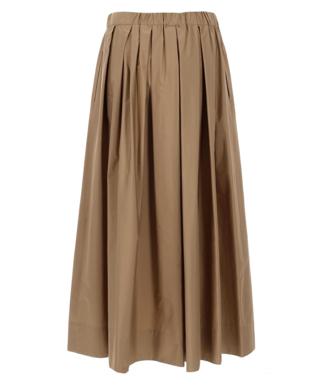 'S MAX MARA Бежевая хлопковая юбка макси, фото 2