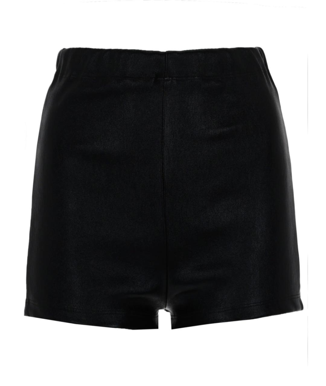 RICK OWENS Черные кожаные шорты, фото 2