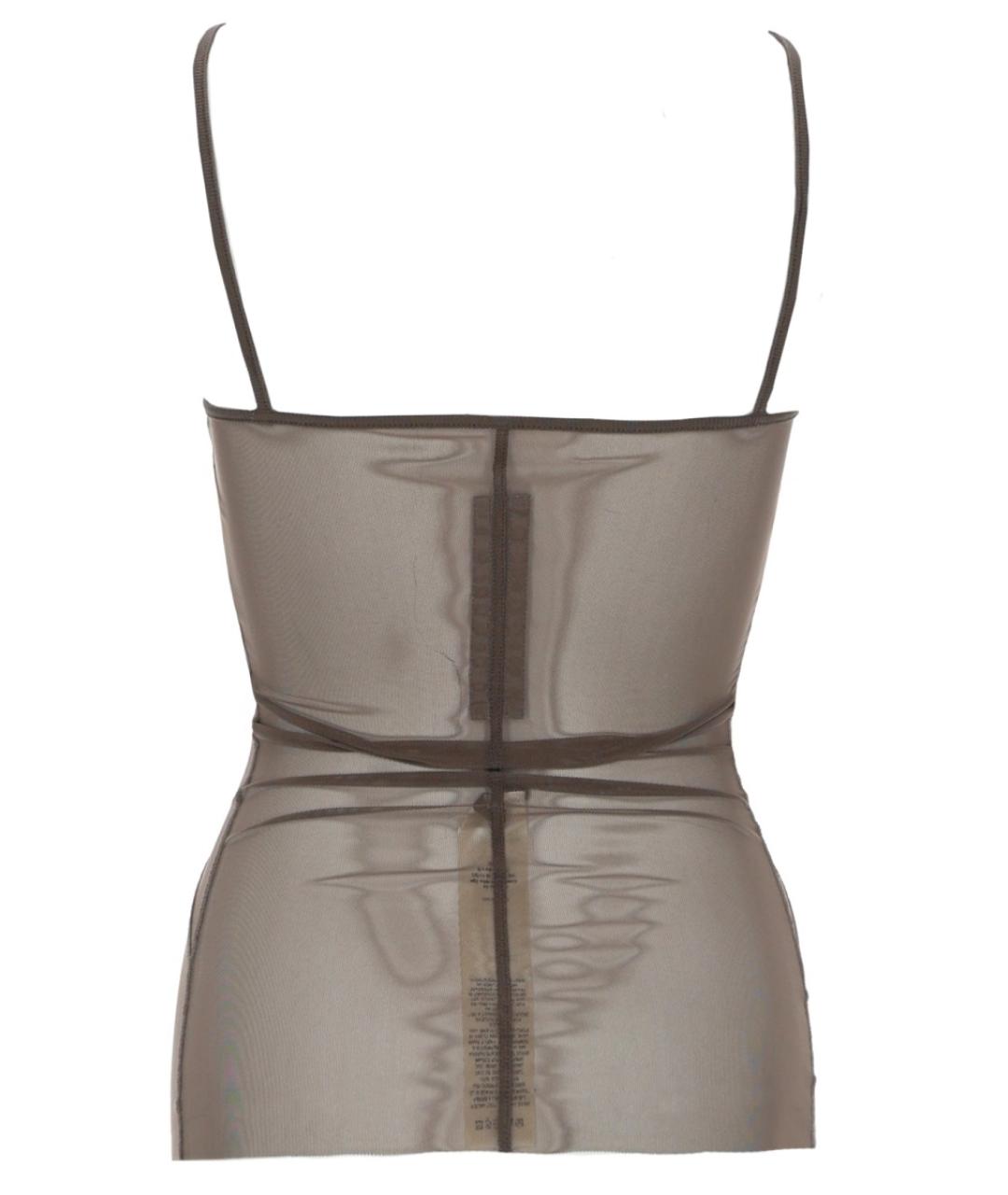 RICK OWENS Серая полиамидовая майка, фото 2