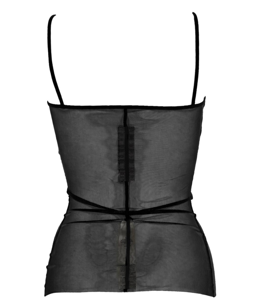 RICK OWENS Черная полиамидовая майка, фото 2