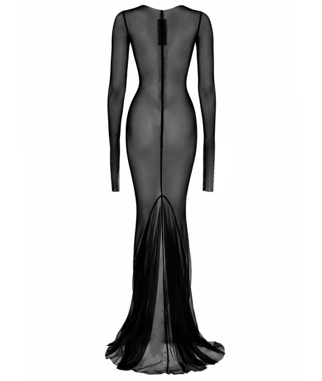 RICK OWENS Черное полиамидовое повседневное платье, фото 2