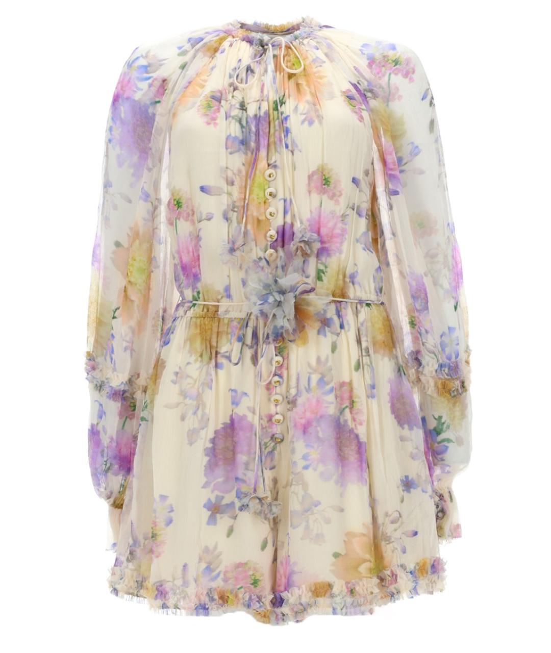 ZIMMERMANN Мульти вискозное коктейльное платье, фото 1