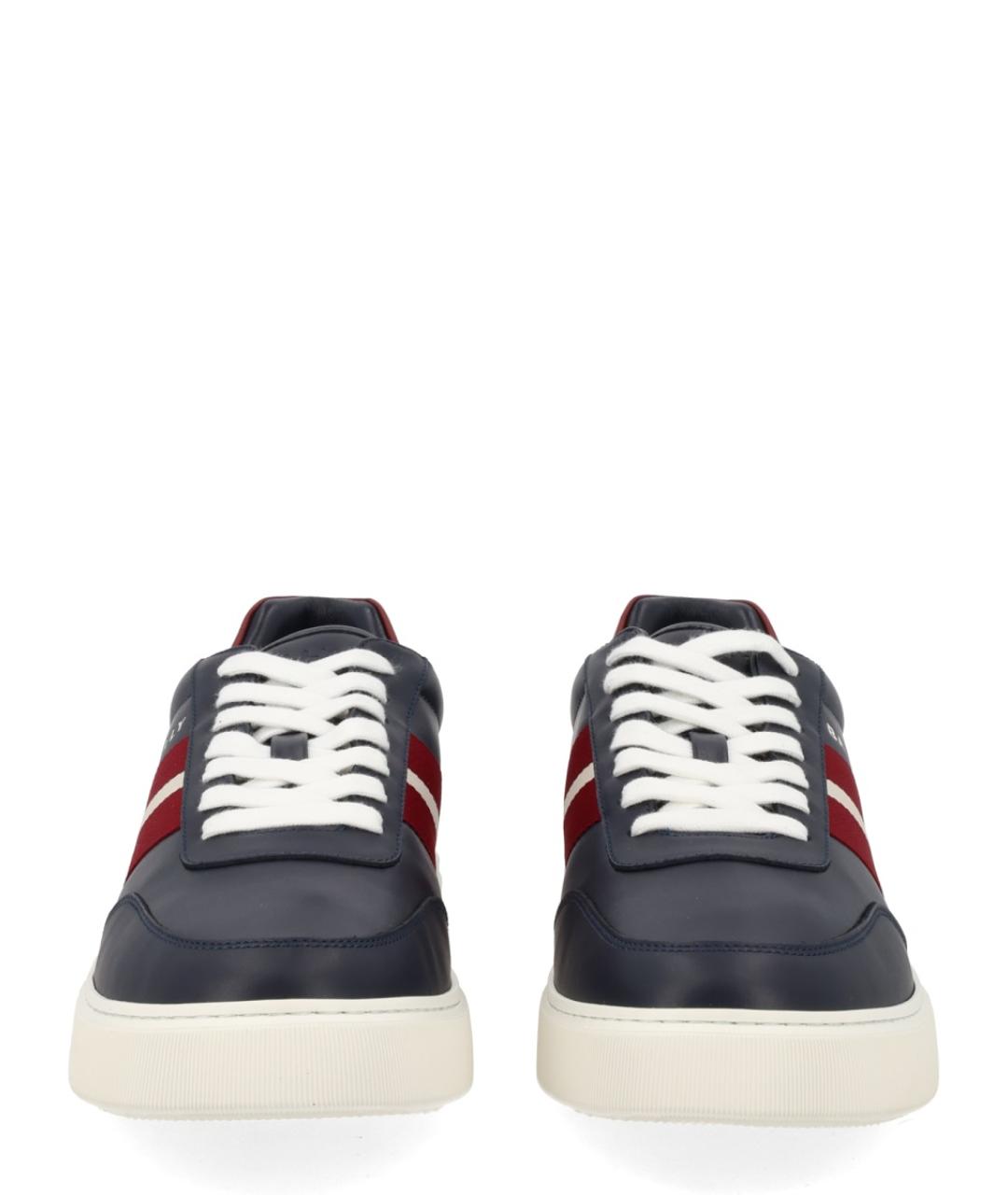 BALLY Черные кожаные низкие кроссовки / кеды, фото 3