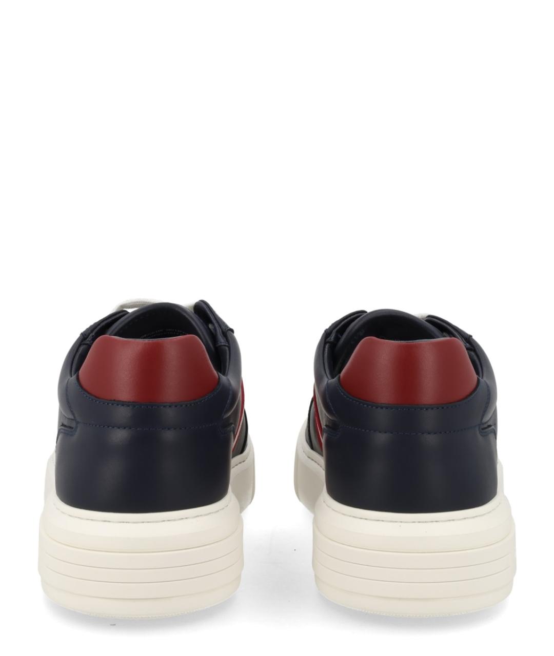 BALLY Черные кожаные низкие кроссовки / кеды, фото 4