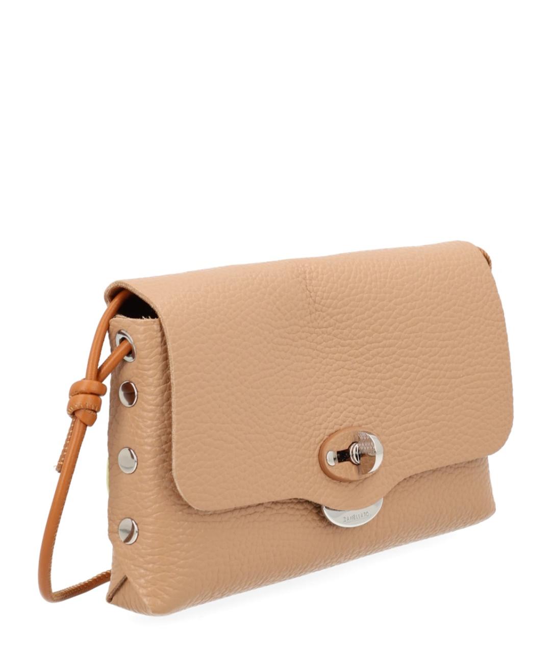 ZANELLATO Бежевая кожаная сумка через плечо, фото 2