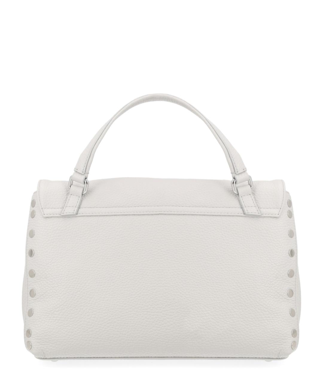 ZANELLATO Серая кожаная сумка с короткими ручками, фото 2