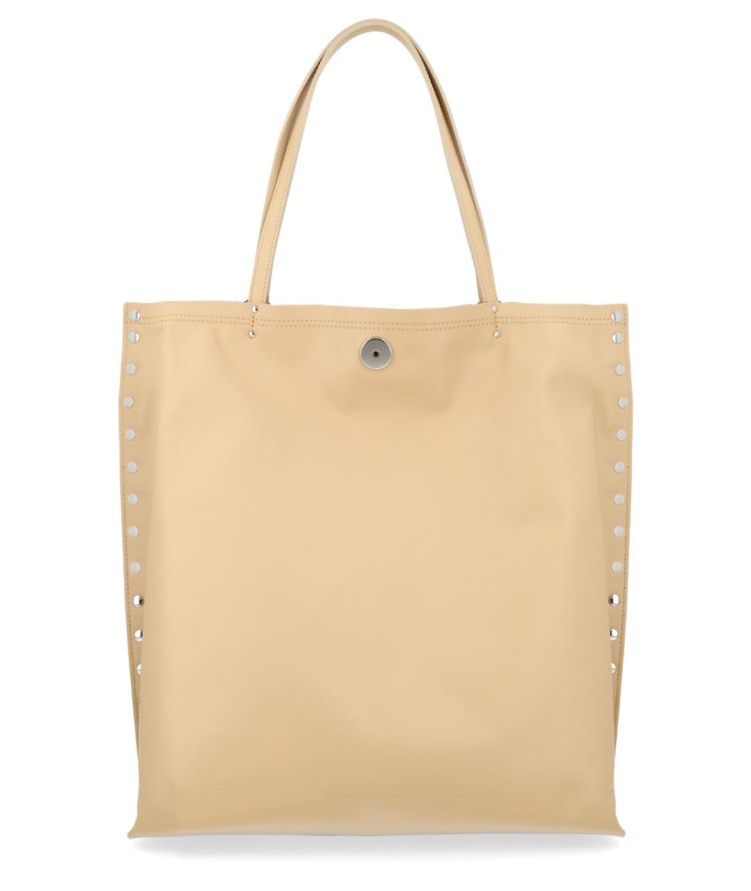 ZANELLATO Бежевая кожаная сумка тоут, фото 2