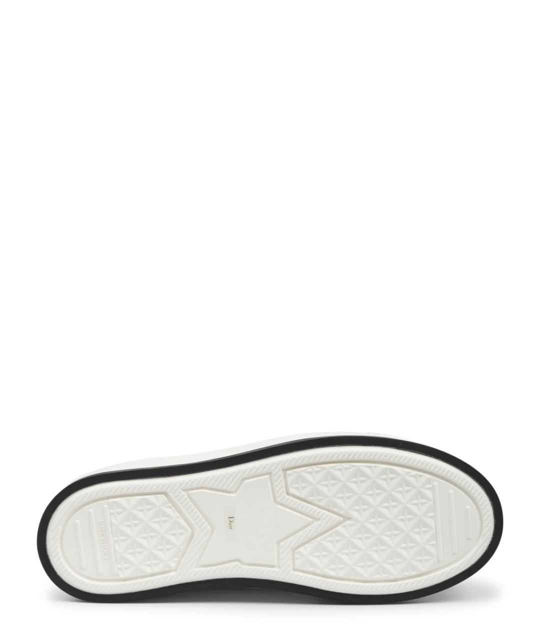 CHRISTIAN DIOR Бежевые текстильные кеды, фото 6