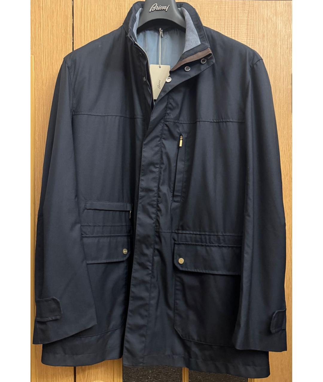 BRIONI Темно-синяя шерстяная куртка, фото 9