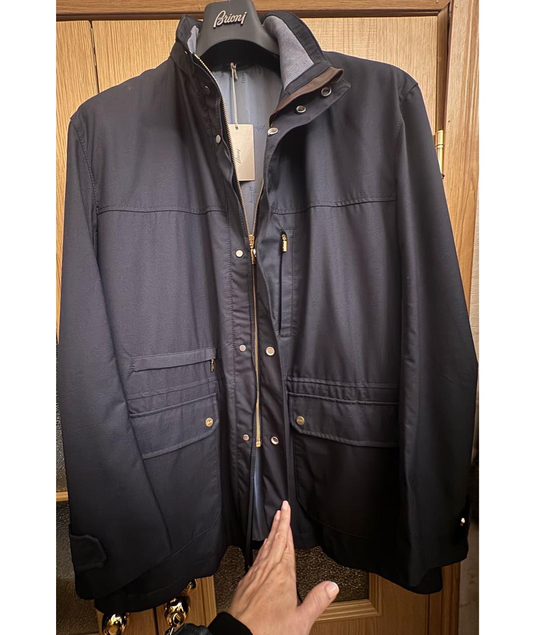 BRIONI Темно-синяя шерстяная куртка, фото 4