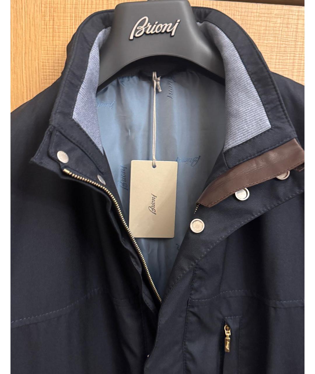 BRIONI Темно-синяя шерстяная куртка, фото 3