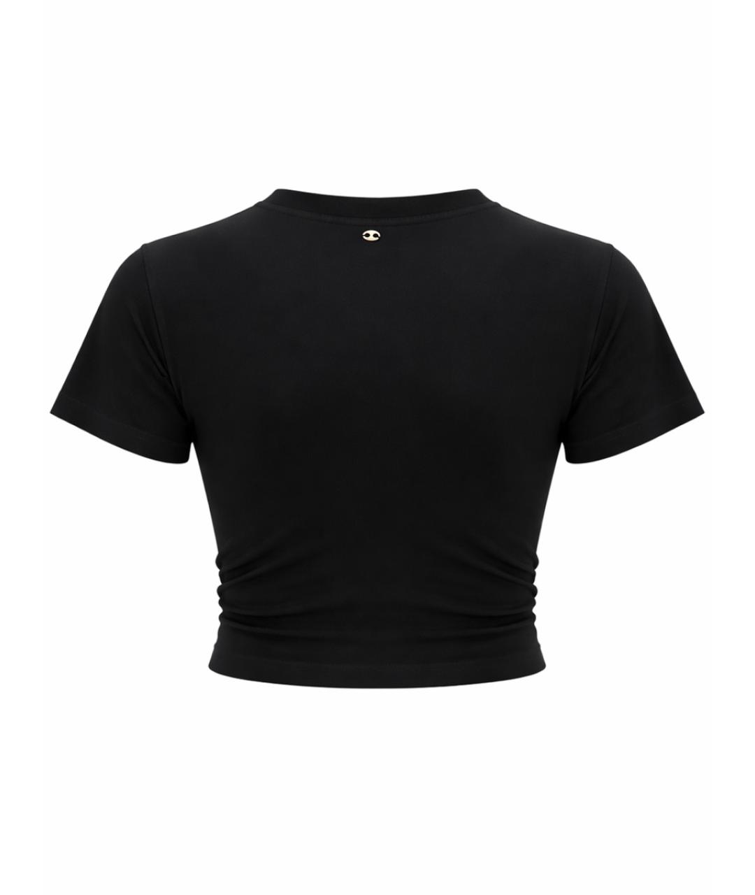 PACO RABANNE Черная хлопковая футболка, фото 3