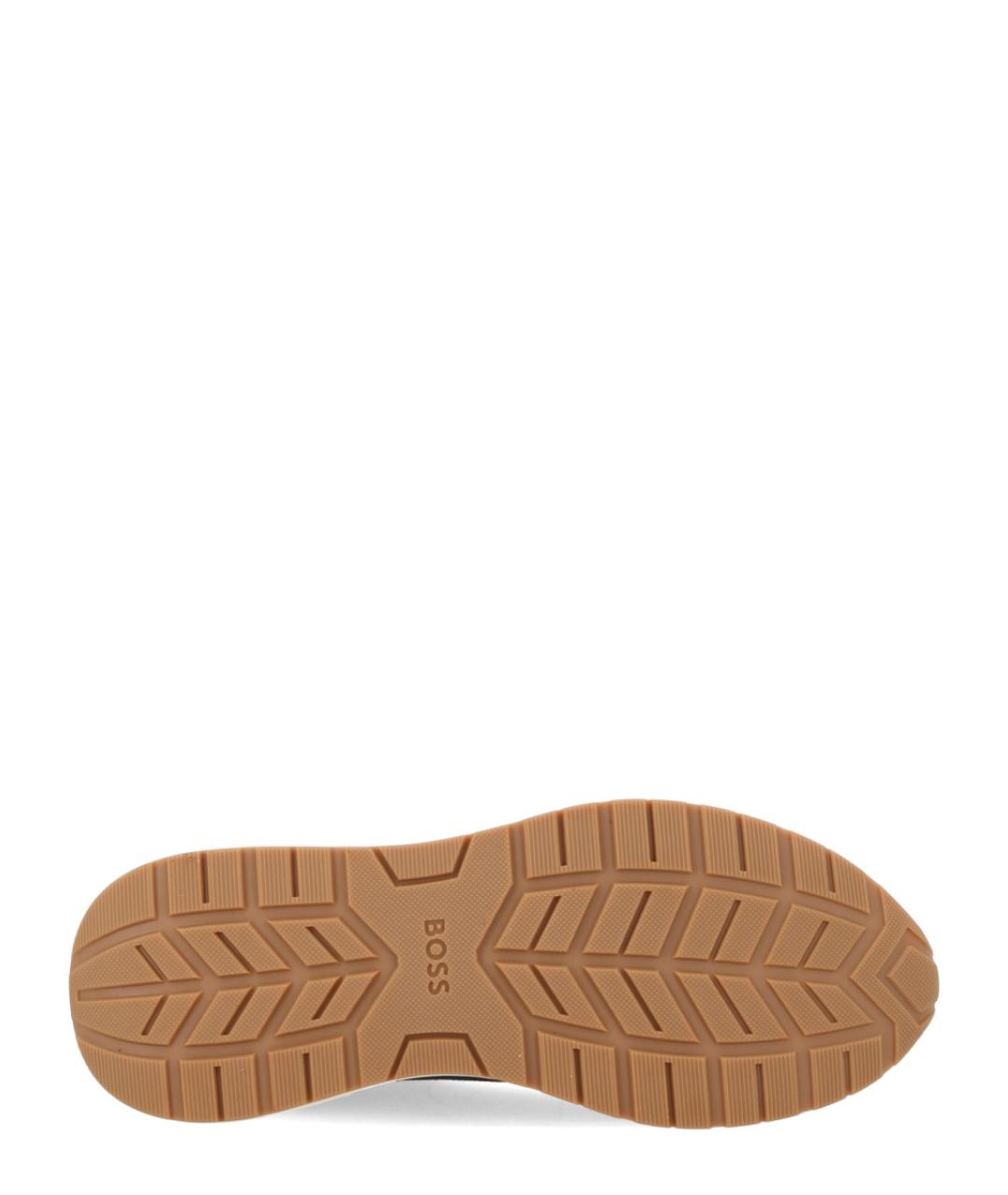 HUGO BOSS Темно-синие замшевые низкие кроссовки / кеды, фото 6