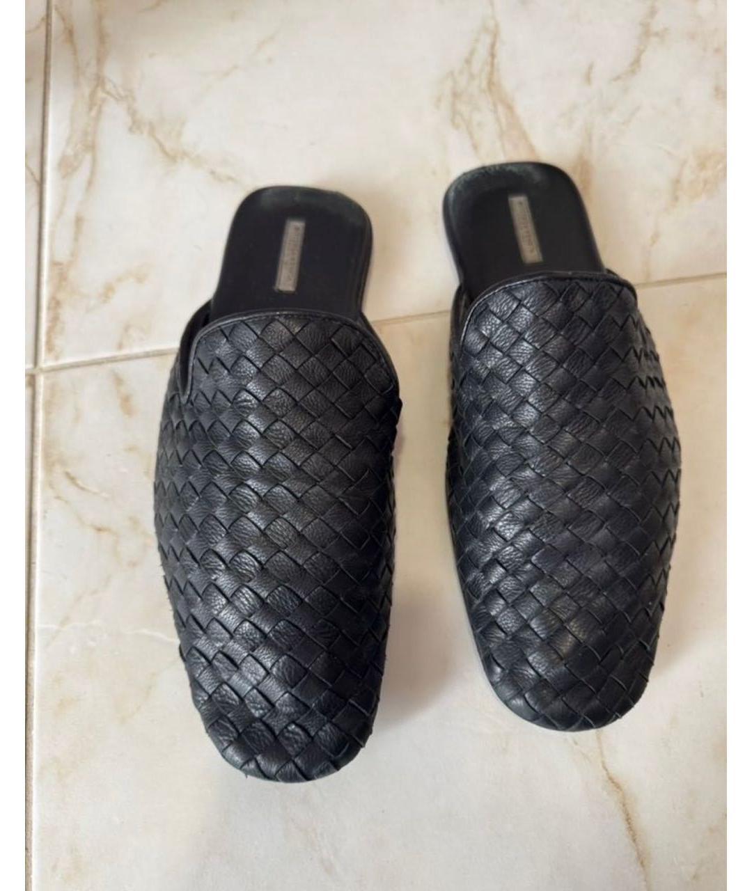 BOTTEGA VENETA Черные кожаные лоферы, фото 3