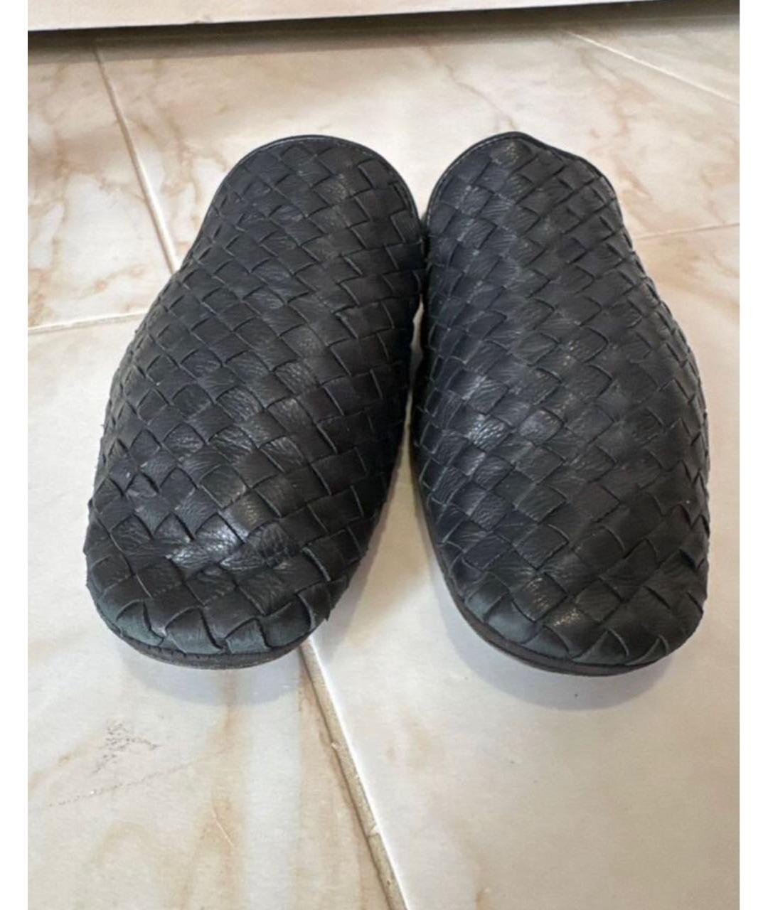 BOTTEGA VENETA Черные кожаные лоферы, фото 2