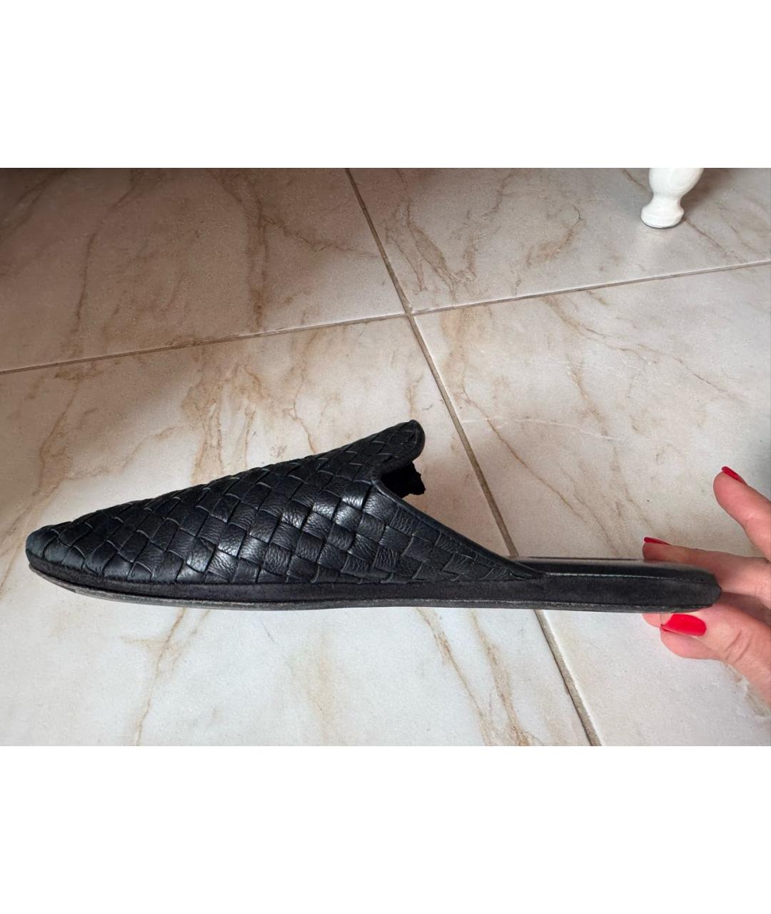 BOTTEGA VENETA Черные кожаные лоферы, фото 7