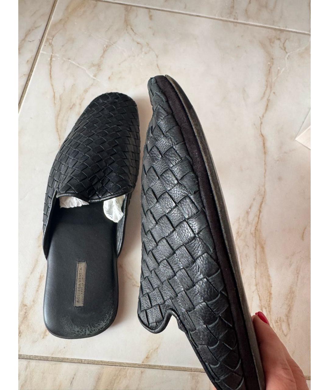 BOTTEGA VENETA Черные кожаные лоферы, фото 6