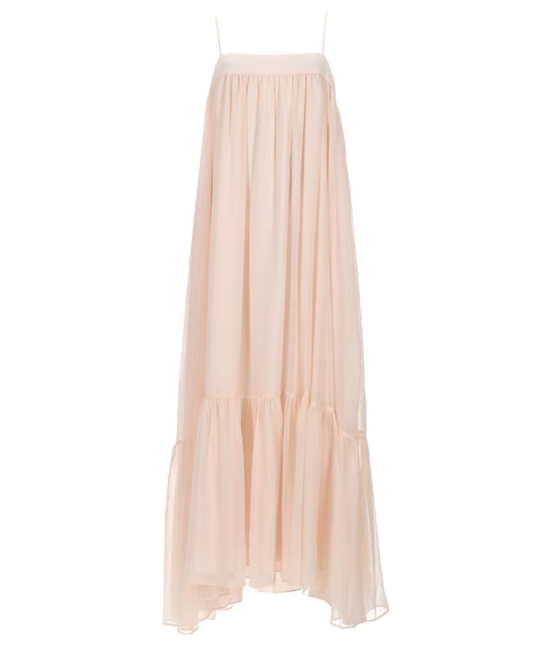 ROTATE Розовое полиэстеровое повседневное платье, фото 1