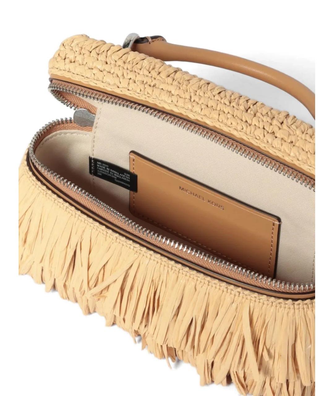 MICHAEL KORS Бежевая сумка с короткими ручками, фото 4