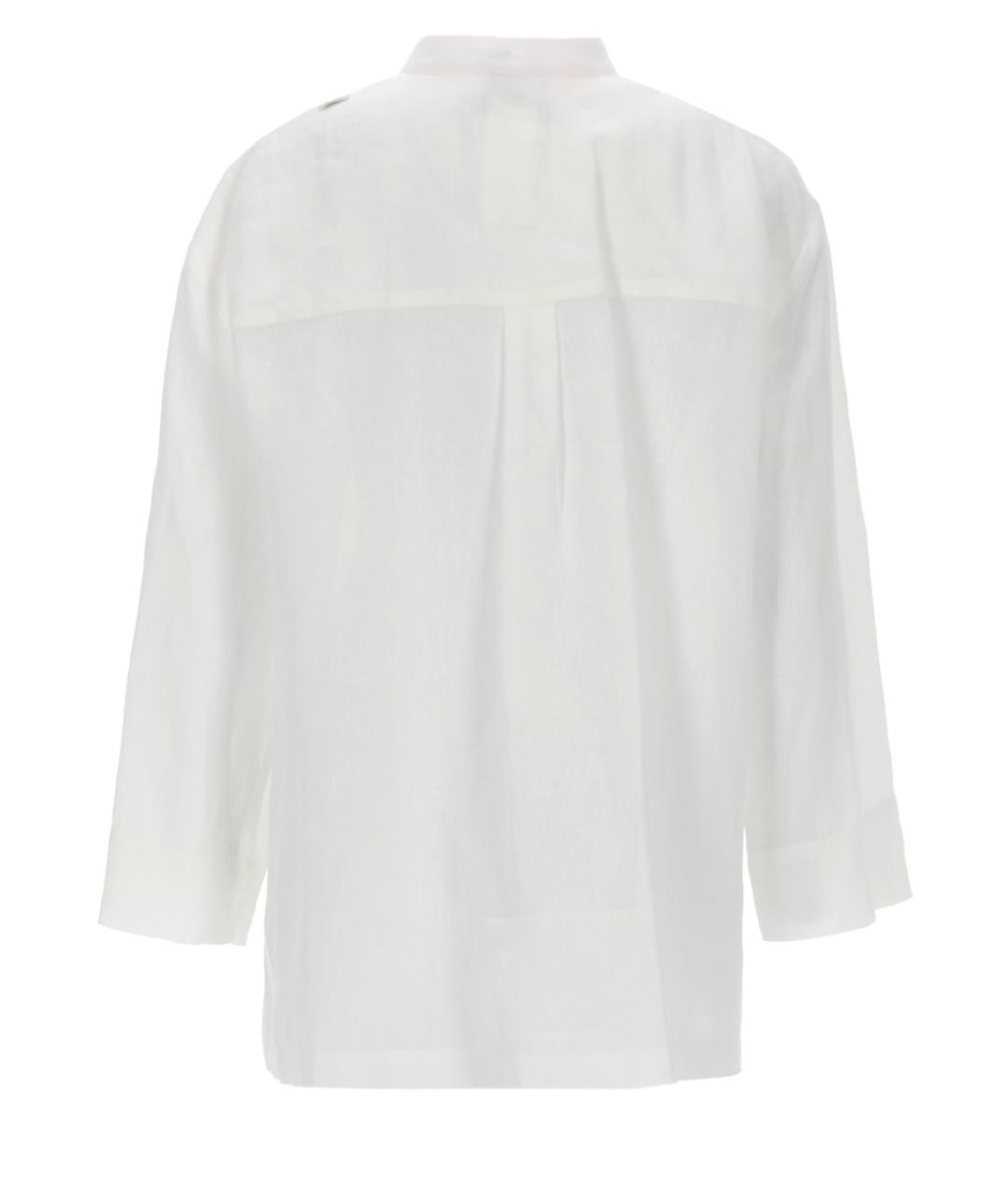 'S MAX MARA Белая льняная рубашка, фото 2