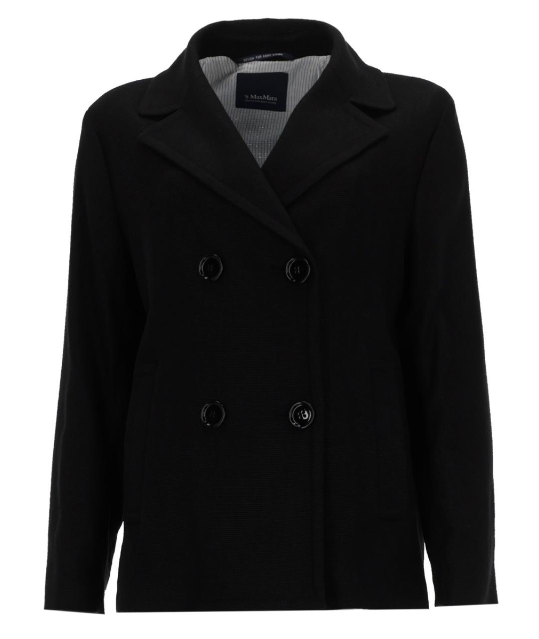 'S MAX MARA Черный льняной жакет/пиджак, фото 1