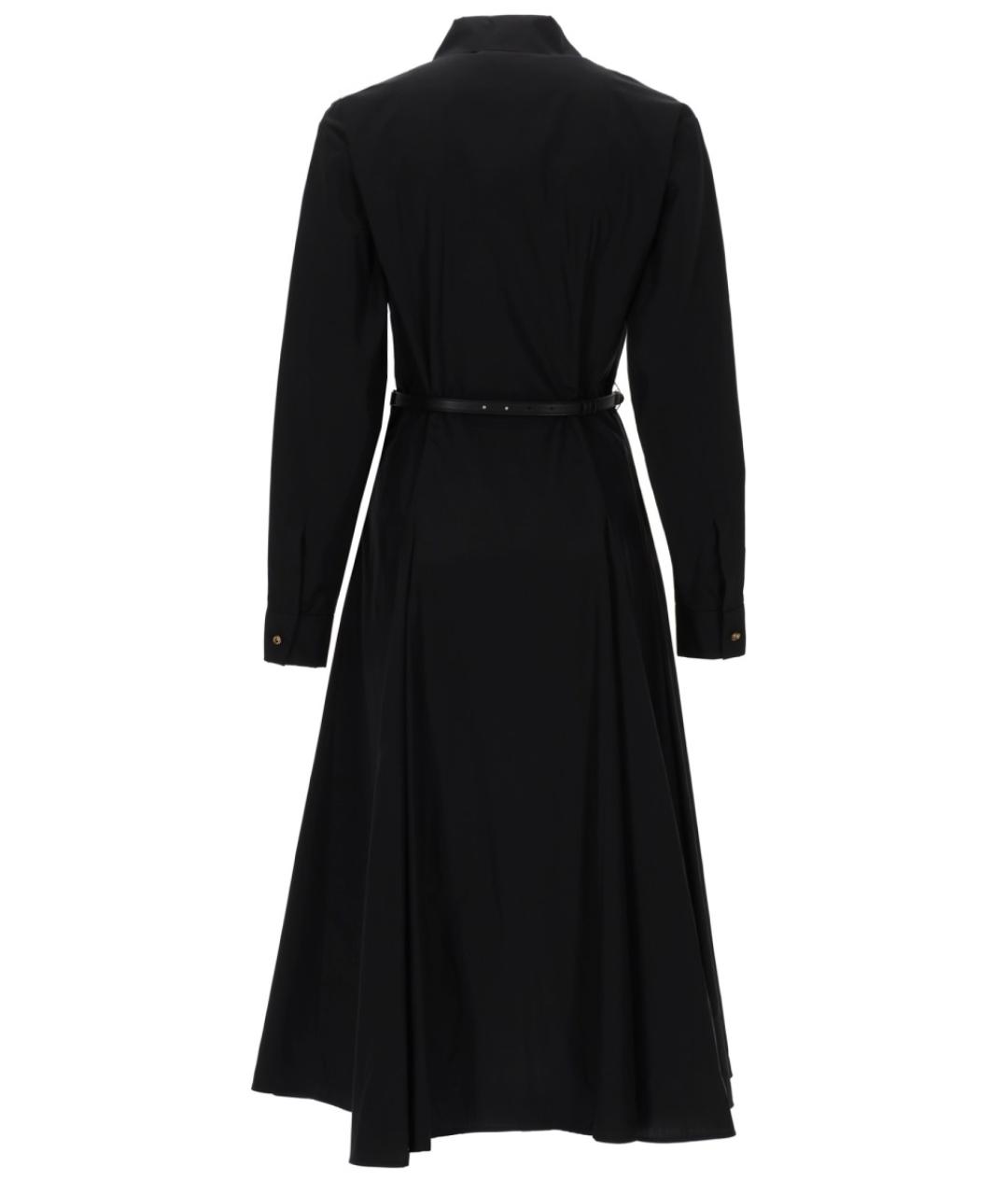 MAX MARA Черное хлопковое повседневное платье, фото 3