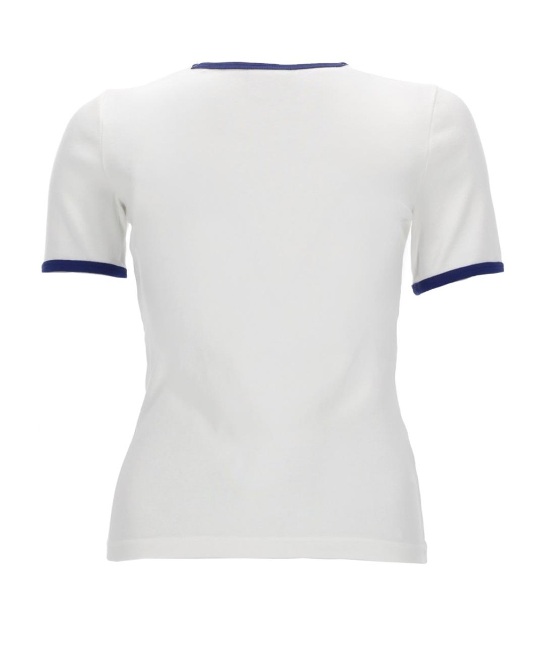 COURREGES Белая хлопковая футболка, фото 2