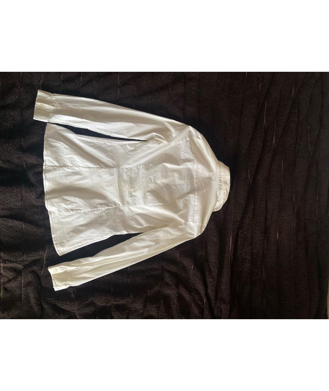 PRADA Белая хлопко-эластановая рубашка, фото 2