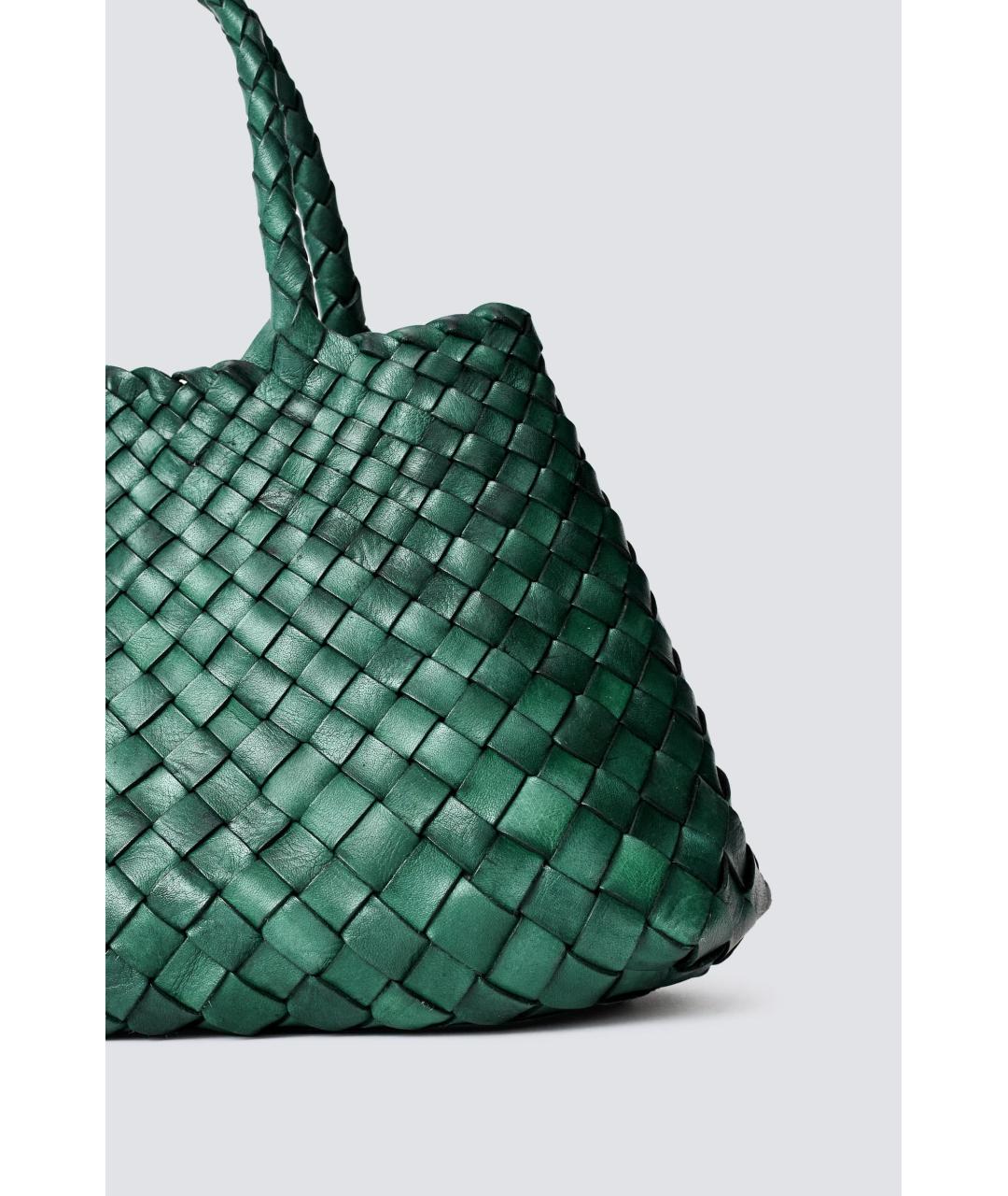 Dragon Diffusion Зеленая кожаная сумка тоут, фото 5