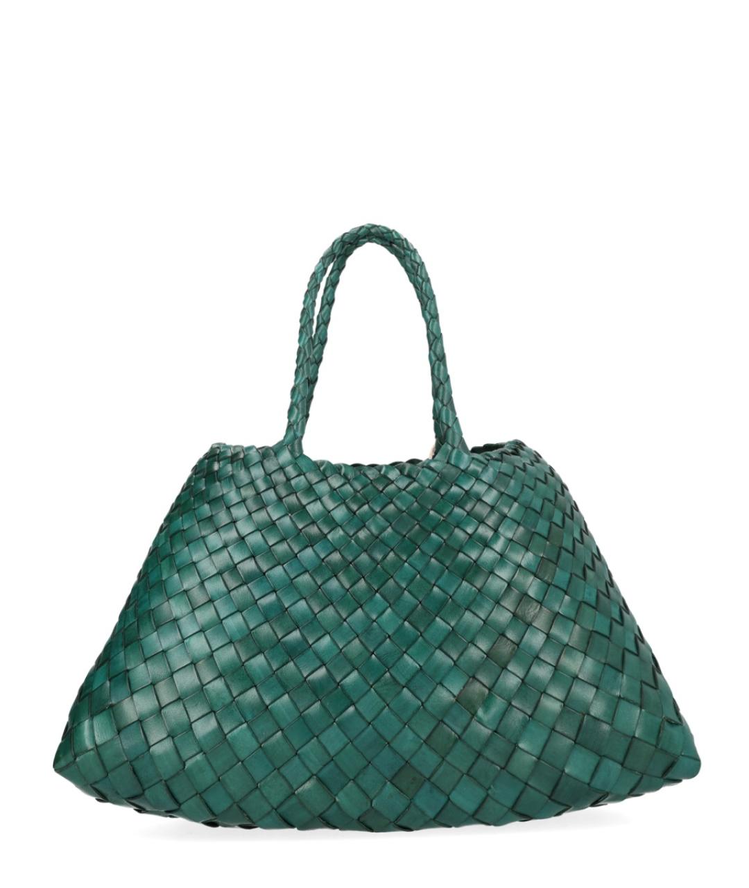 Dragon Diffusion Зеленая кожаная сумка тоут, фото 3