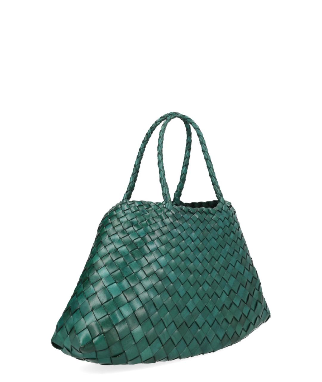 Dragon Diffusion Зеленая кожаная сумка тоут, фото 2