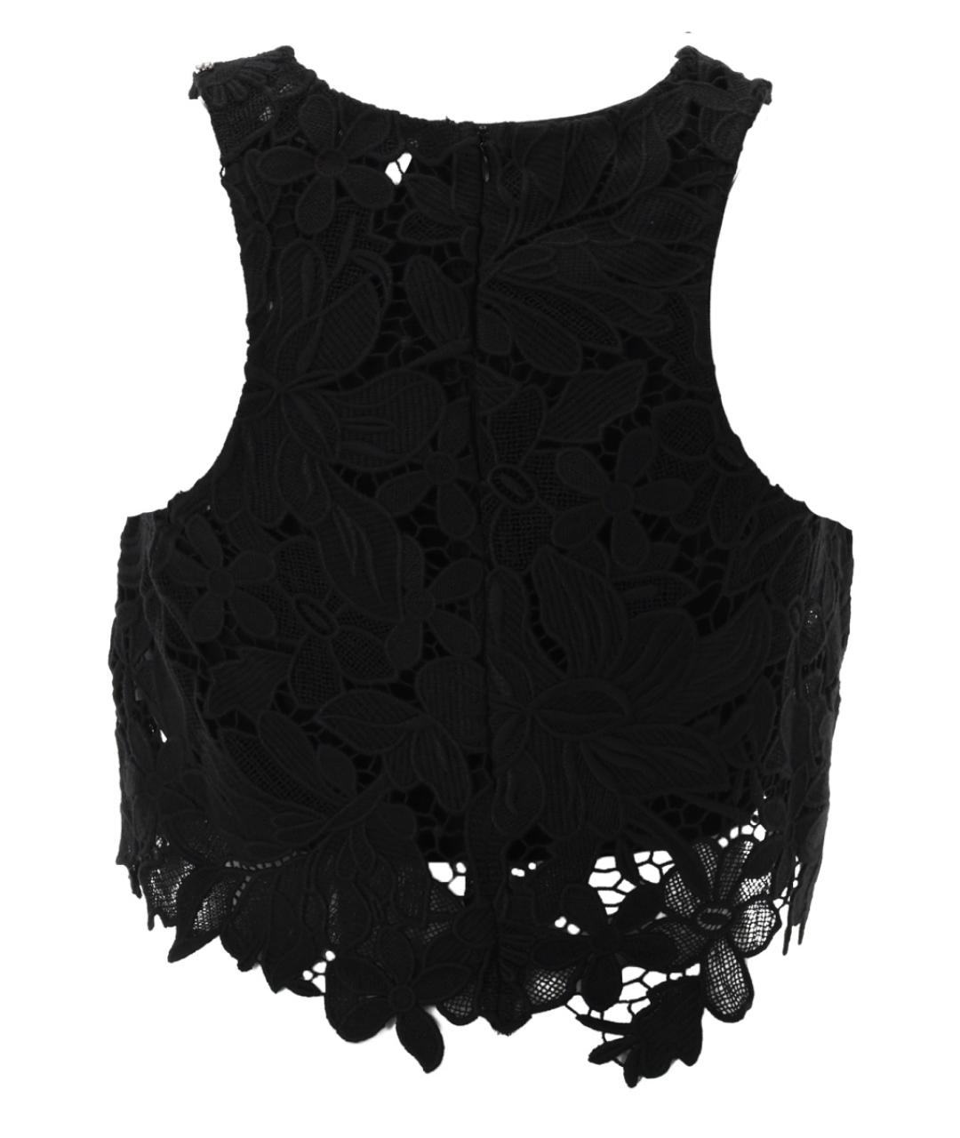 SPORTMAX Черная хлопковая футболка, фото 2