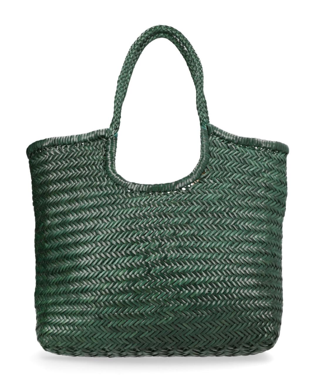 Dragon Diffusion Зеленая кожаная сумка тоут, фото 1