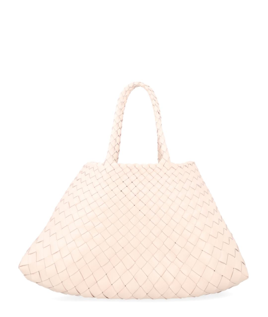 Dragon Diffusion Бежевая кожаная сумка тоут, фото 3