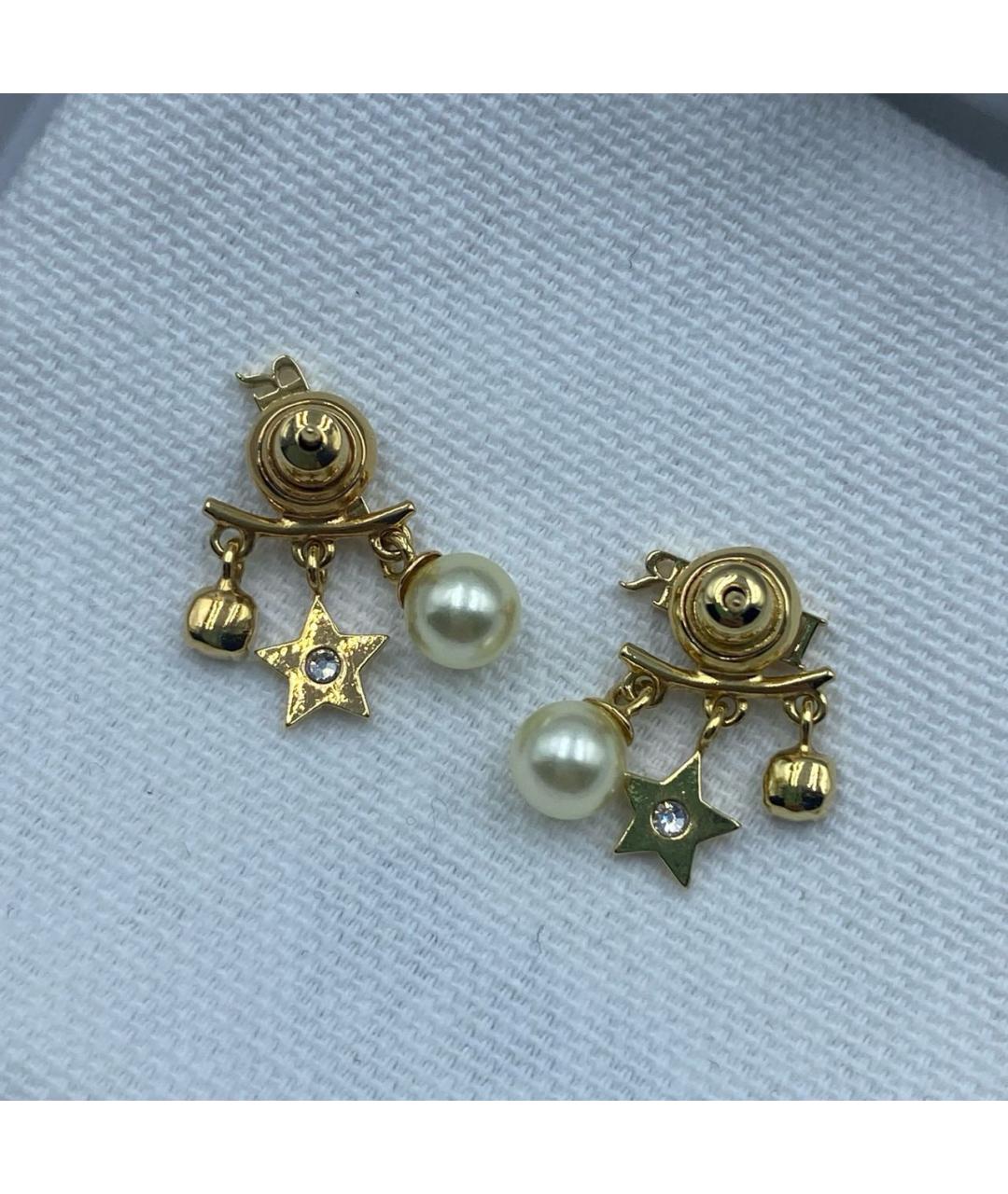 CHRISTIAN DIOR Золотые серьги, фото 3