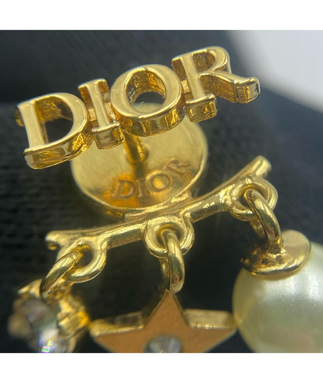 CHRISTIAN DIOR Золотые серьги, фото 8