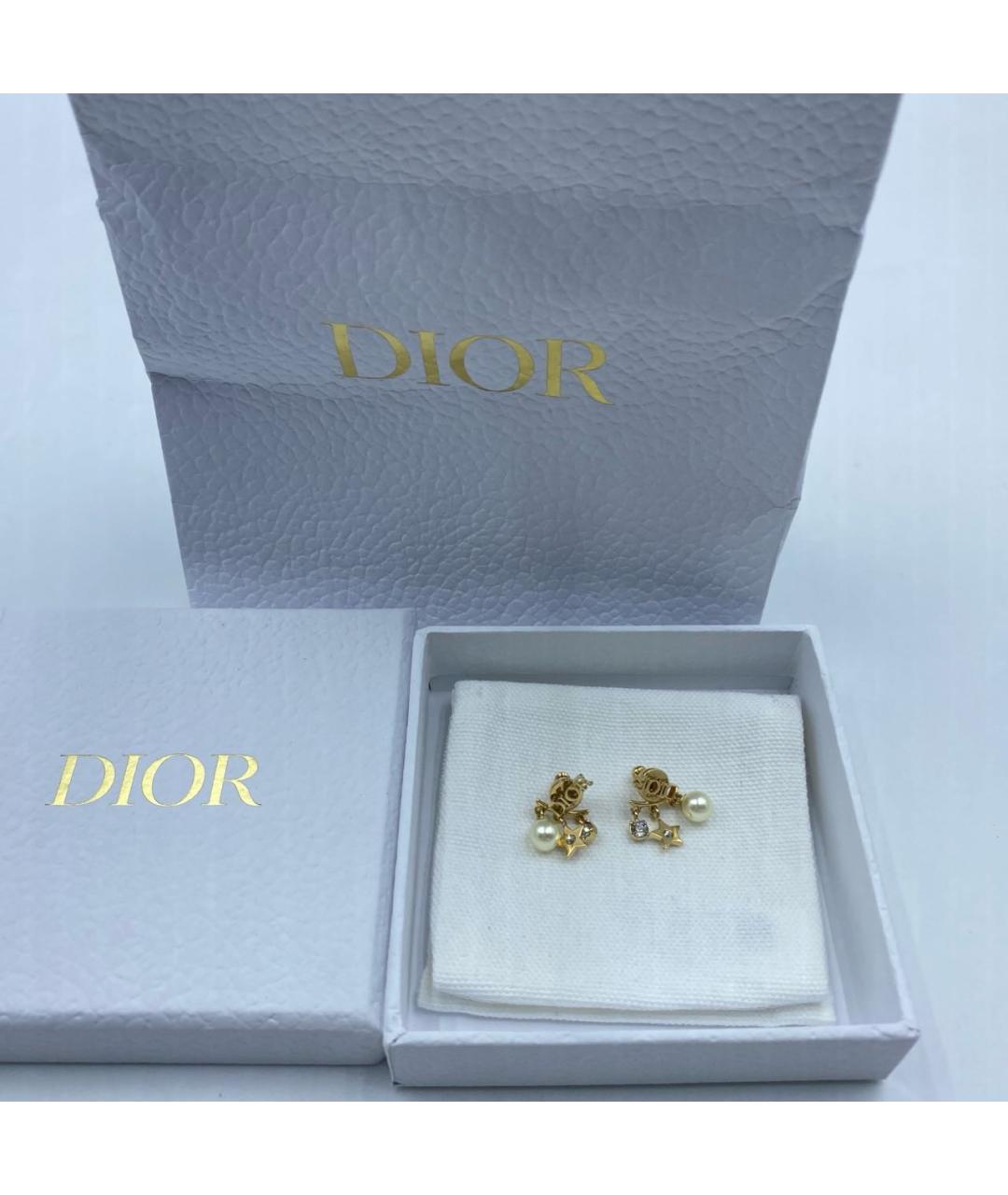 CHRISTIAN DIOR Золотые серьги, фото 2