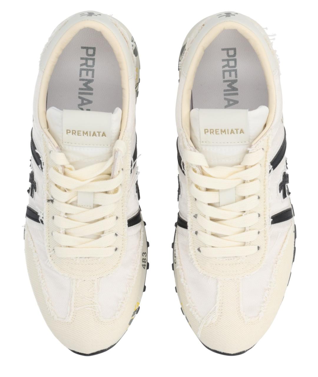 PREMIATA Белые текстильные кроссовки, фото 5