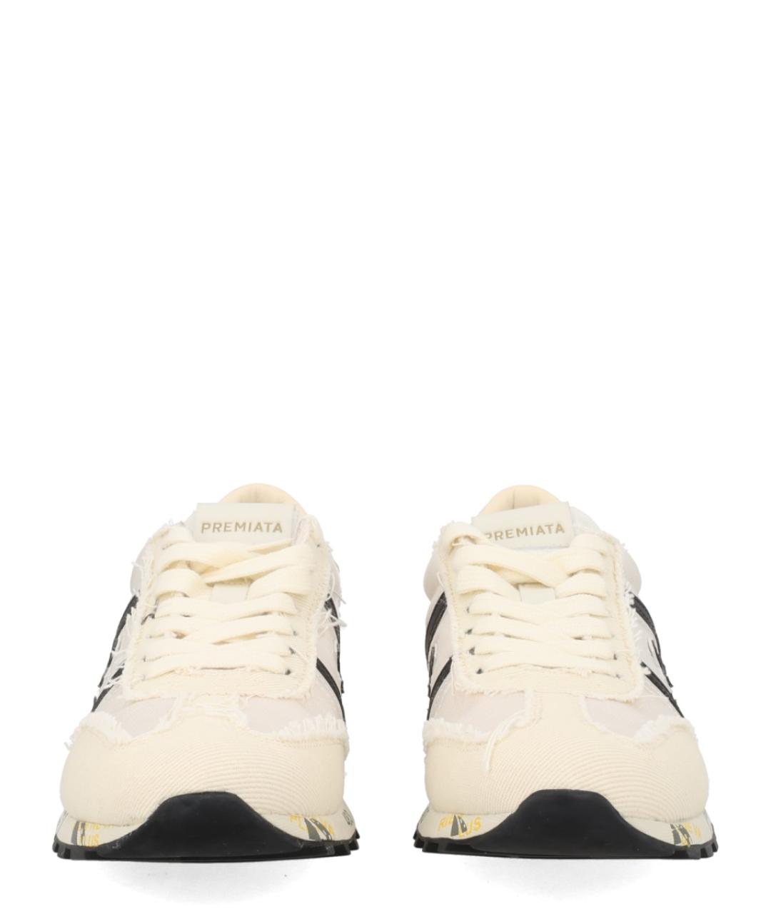PREMIATA Белые текстильные кроссовки, фото 3
