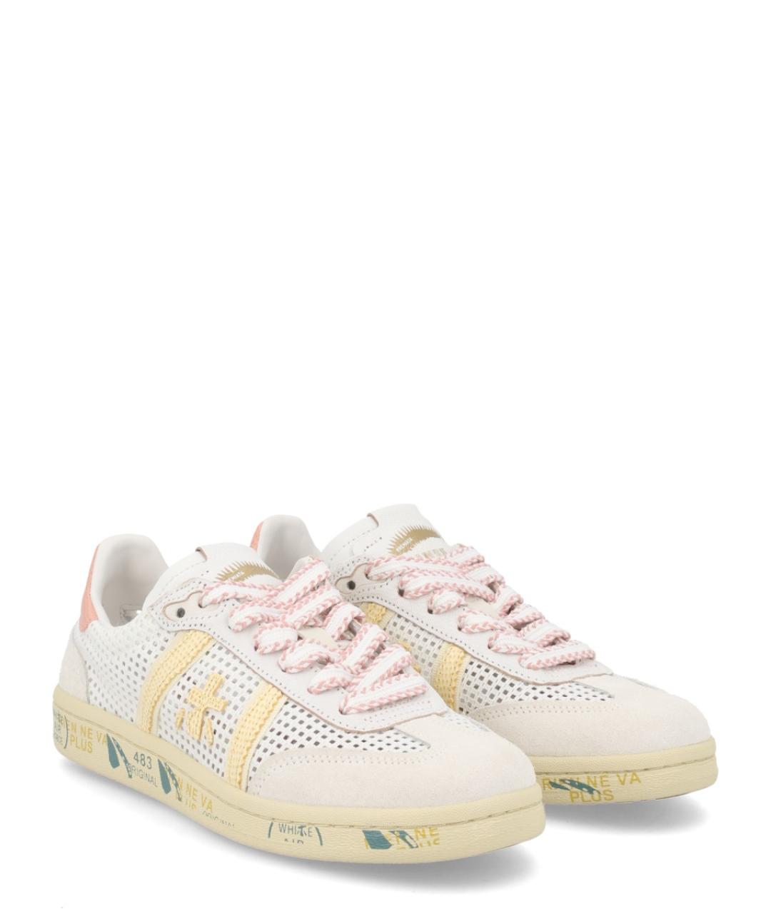 PREMIATA Белые кожаные кеды, фото 2