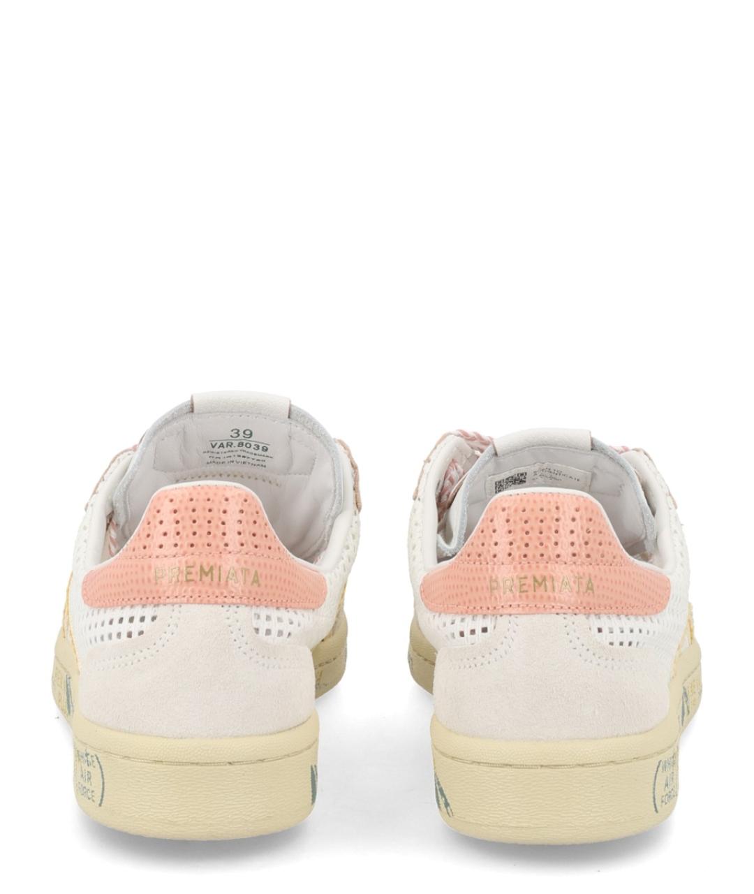 PREMIATA Белые кожаные кеды, фото 4