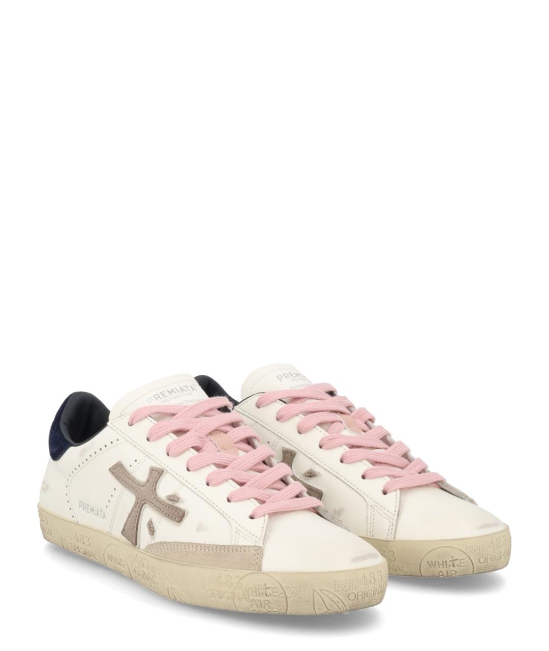 PREMIATA Белые кожаные кеды, фото 2
