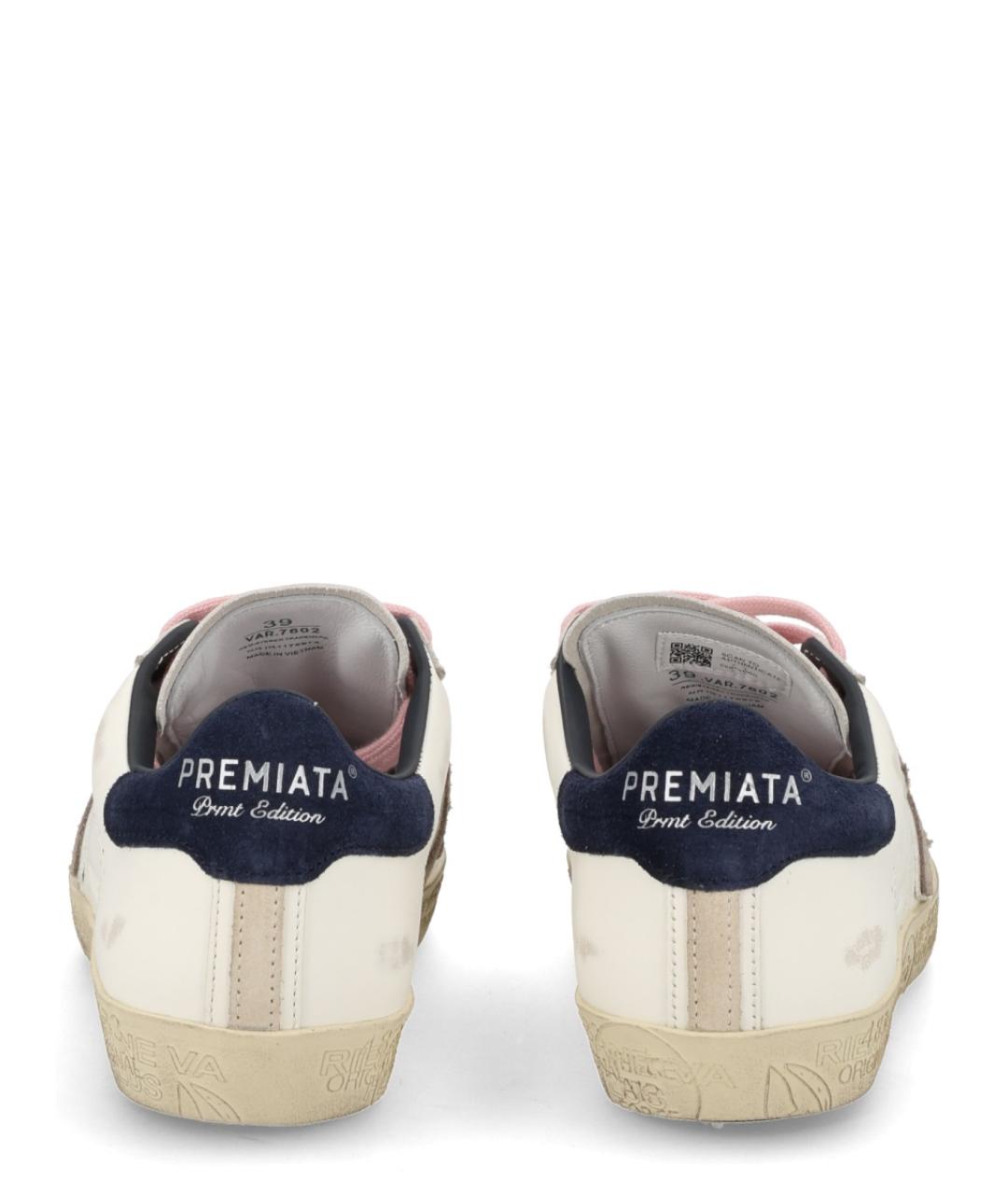 PREMIATA Белые кожаные кеды, фото 3