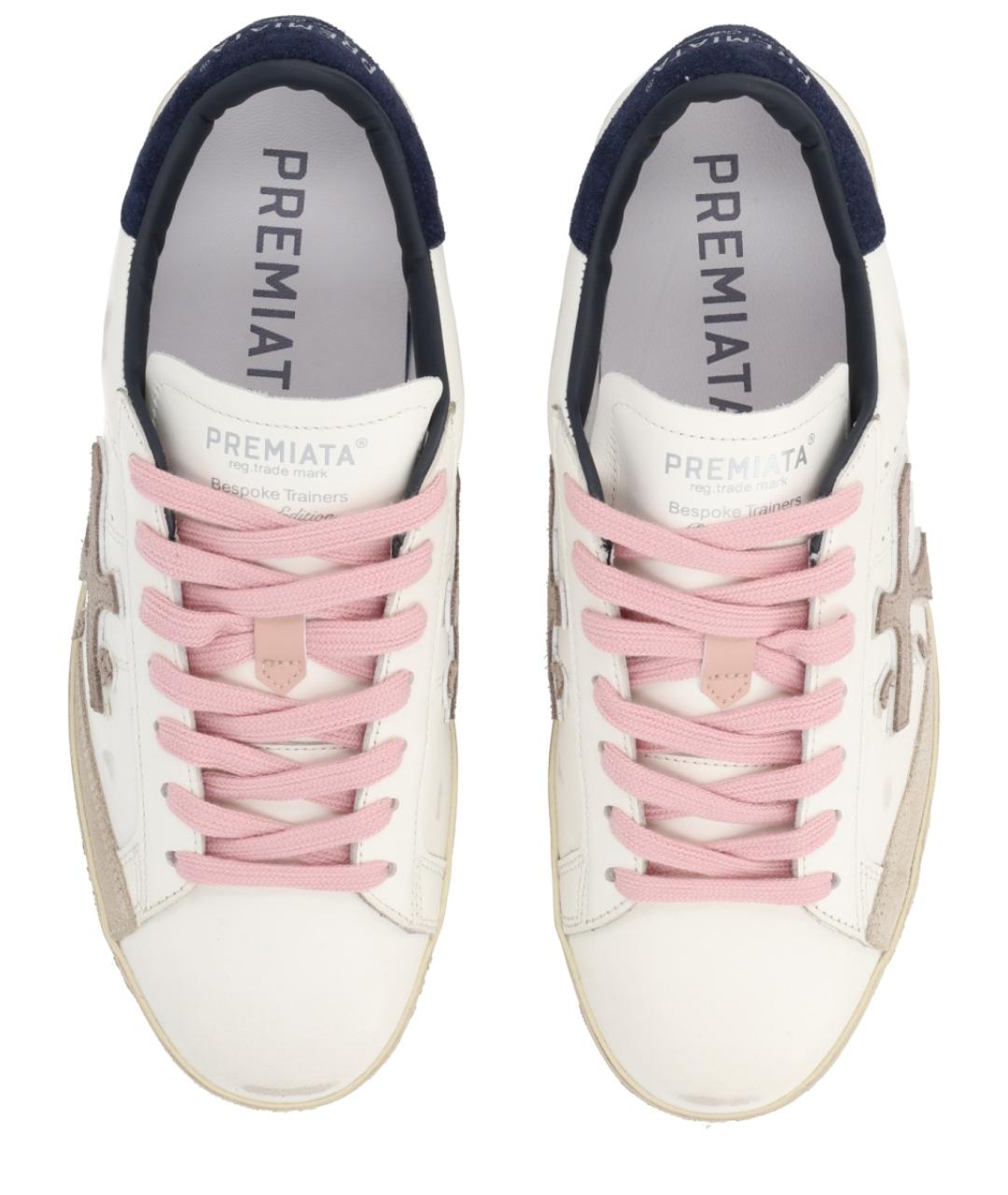 PREMIATA Белые кожаные кеды, фото 5