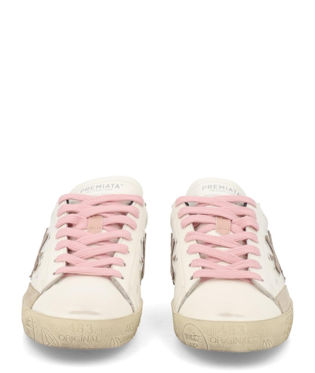 PREMIATA Белые кожаные кеды, фото 4
