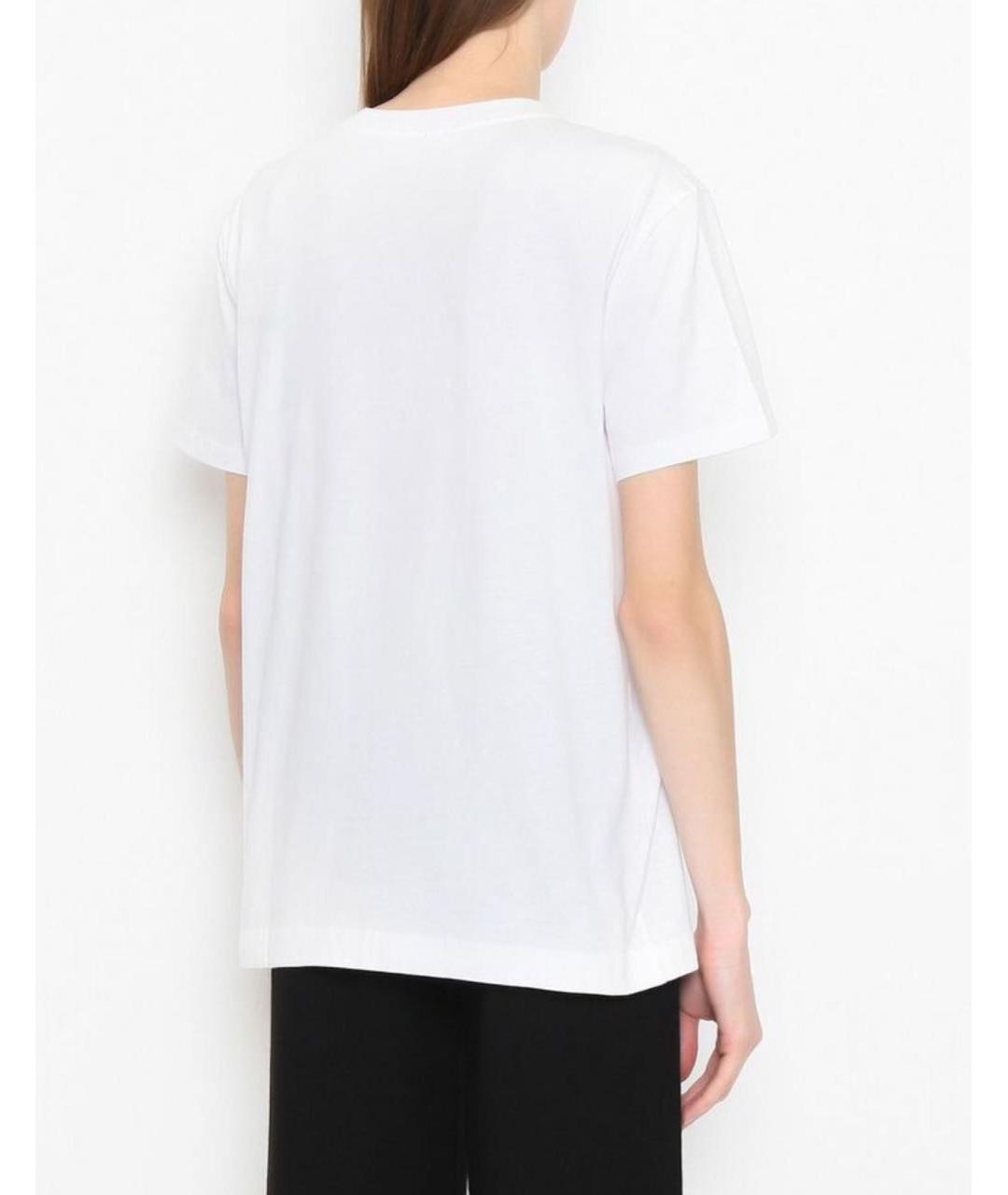 SPORTMAX Белая хлопковая футболка, фото 2