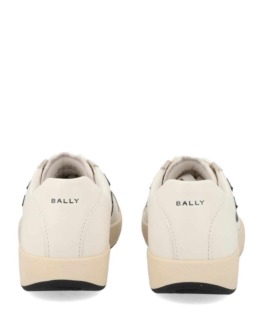 BALLY Белые кожаные низкие кроссовки / кеды, фото 4