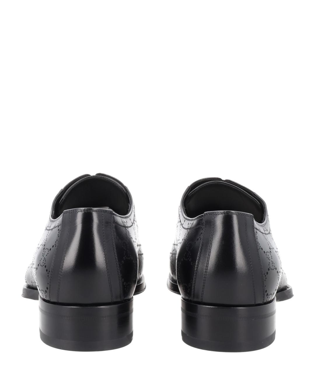 GUCCI Черные кожаные туфли, фото 4