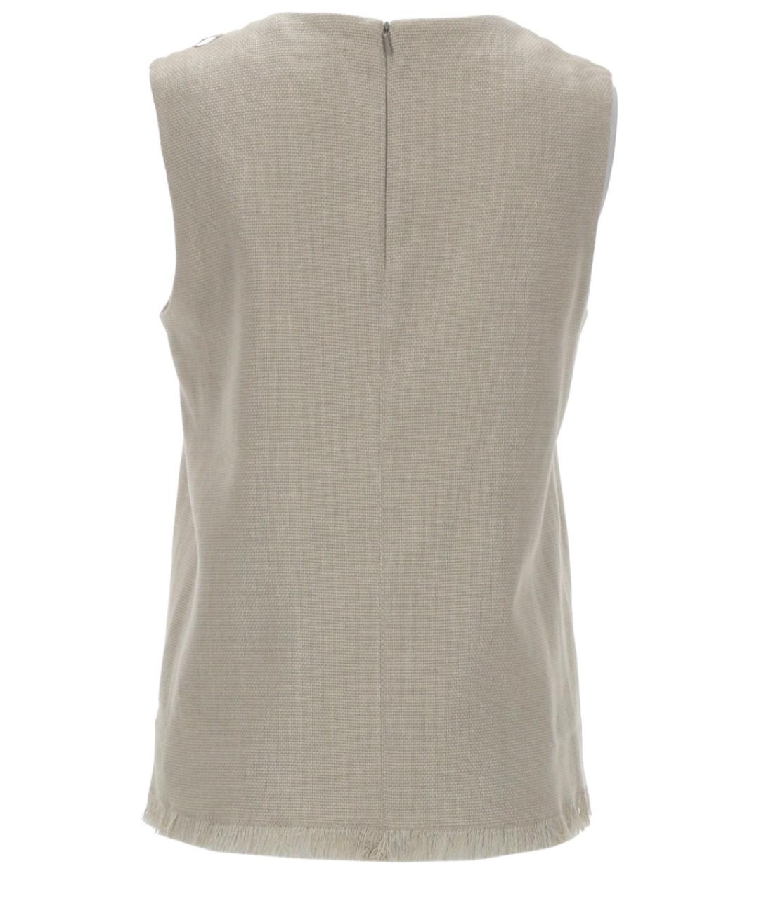 'S MAX MARA Бежевая льняная блузы, фото 1