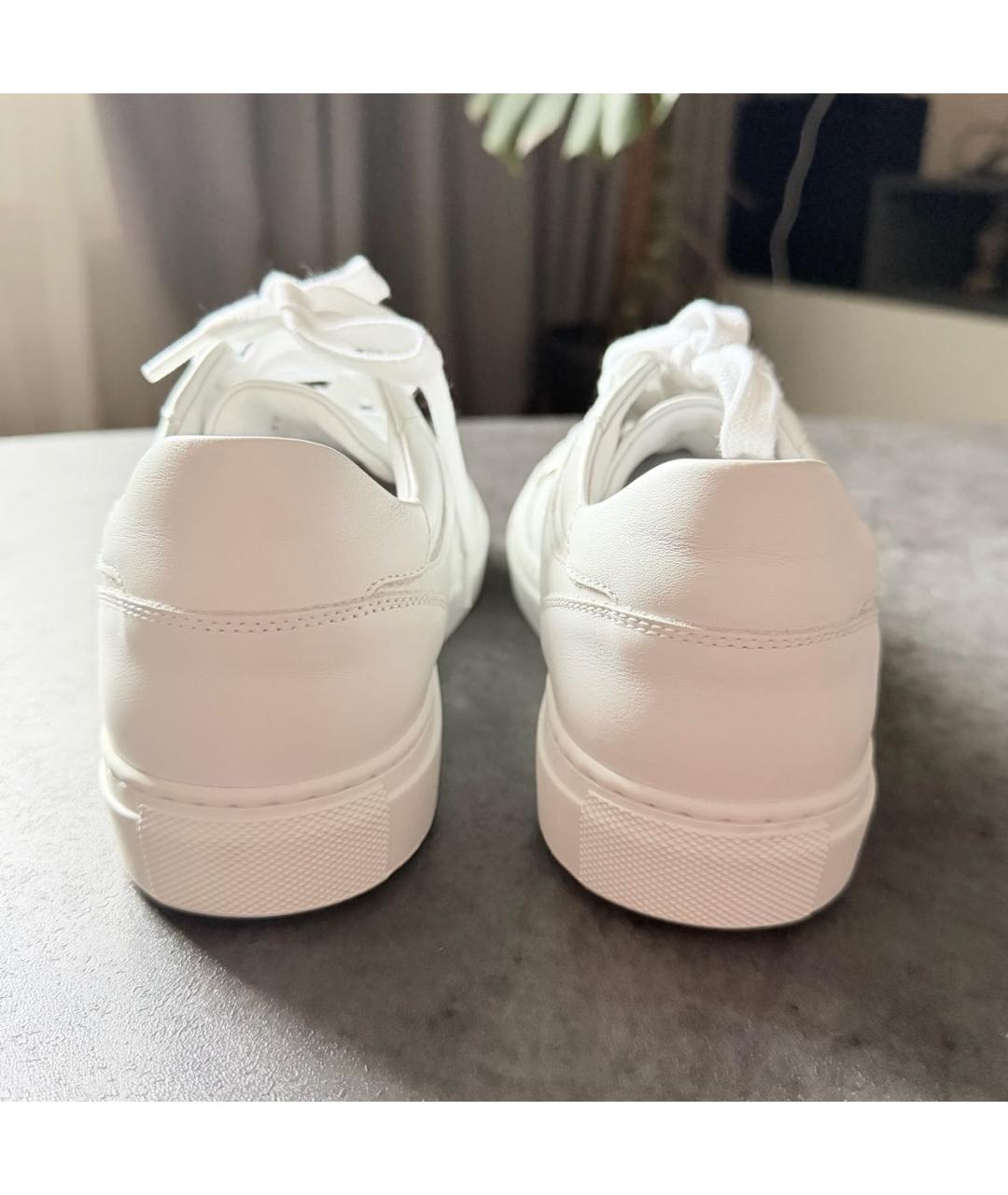 BRUNELLO CUCINELLI Белые кожаные кеды, фото 4